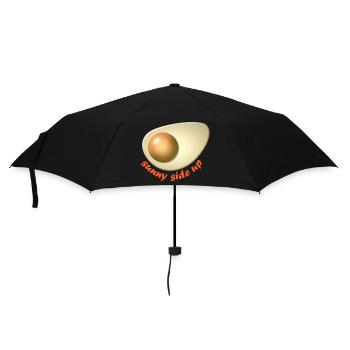 Police Egg Sunny side up - Parapluie standard - noir - Devant