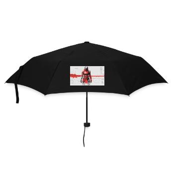Futuristic Cyber Samurai - Umbrella (small) - black - Front