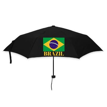Vintage C’est dans mon ADN Brésil Drapeau BRÉSILIEN BRÉSIL - Parapluie standard - noir - Devant