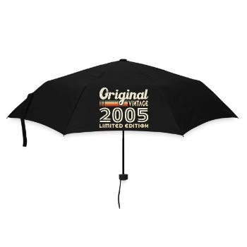 Original 2005 Vintage Geburtstagsgeschenk - Regenschirm (klein) - Schwarz - Vorne
