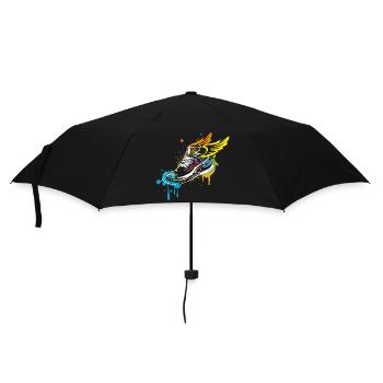 Sneaker graffiti with wings - Umbrella (small) - black - Front