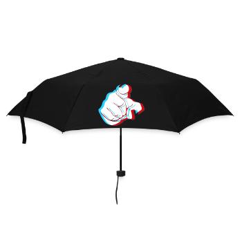 Je vous veux - doigt 3D - Parapluie standard - noir - Devant