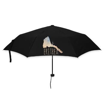Eritrea - Regenschirm (klein) - Schwarz - Vorne