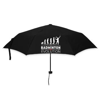 Badminton is evolution - Message Humour Parodie - Parapluie standard - noir - Devant