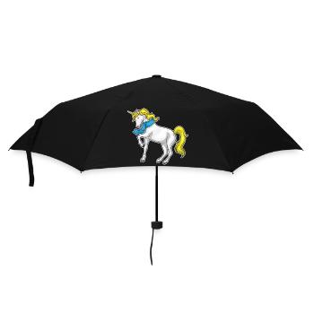 Foulard licorne - Parapluie standard - noir - Devant