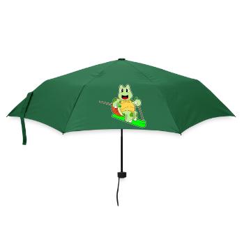 Turtle Skier Ski - Parapluie standard - vert bouteille - Devant