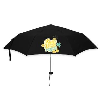 Sunshine Kisses - Regenschirm (klein) - Schwarz - Vorne