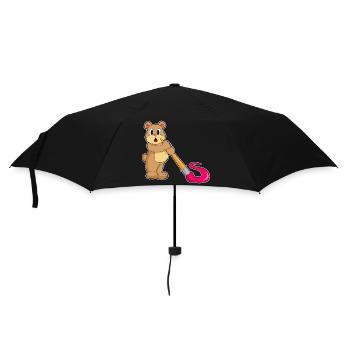 Peinture au pinceau du Peintre d’ours - Parapluie standard - noir - Devant
