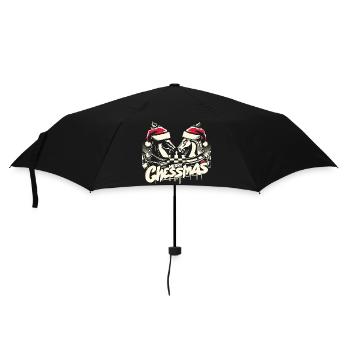 Merry Chessmas Chess Christmas - Umbrella (small) - black - Front