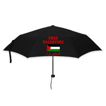 Free palestine - Umbrella (small) - black - Front