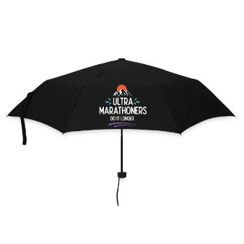 Ultra-Marathonläufer machen es länger - Regenschirm (klein) - Schwarz - Vorne