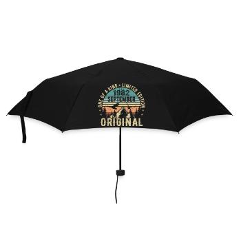 Septembre 1982 Anniversaire - Légende depuis septembre - Parapluie standard - noir - Devant