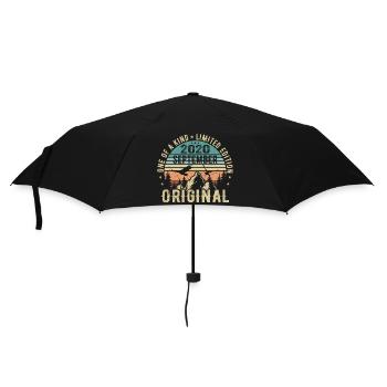 September 2020 Geburtstag - Legende Seit September - Regenschirm (klein) - Schwarz - Vorne