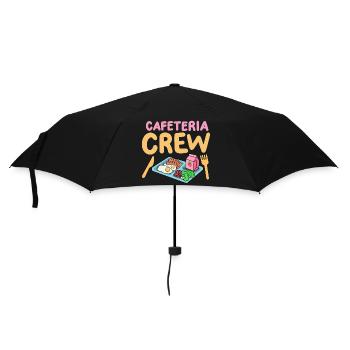 Kantinencrew der Mittagsdame - Regenschirm (klein) - Schwarz - Vorne