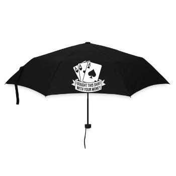 Victoire au poker - Parapluie standard - noir - Devant