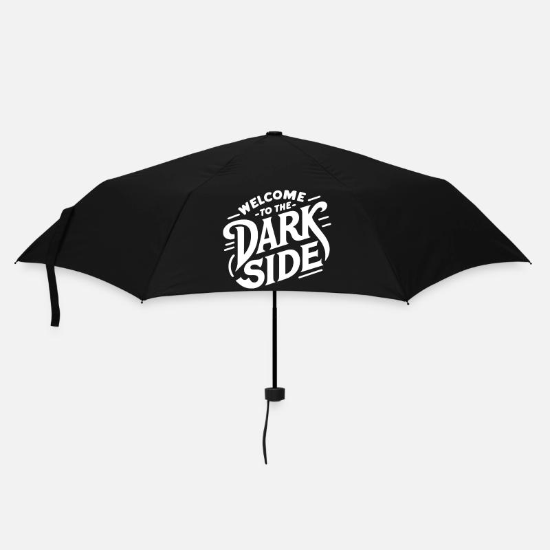 Die dunkle Seite (dunkel) - Regenschirm (klein) - Schwarz