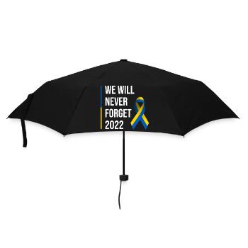 Ukraine Krieg Frieden Schleife - Regenschirm (klein) - Schwarz - Vorne