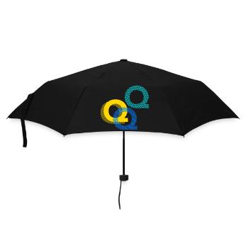 Letter Q q - Umbrella (small) - black - Front