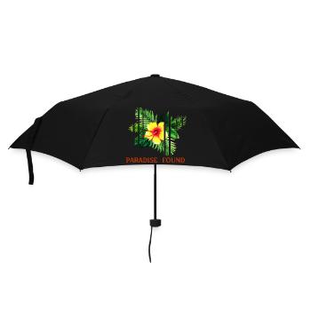 Tropical Hibiscus Paradise Found - Umbrella (small) - black - Front