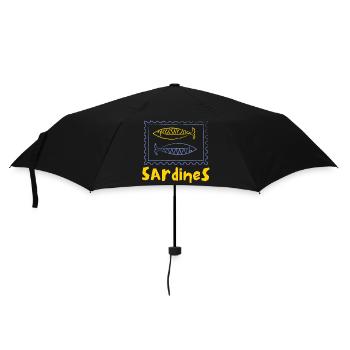 Sardinen-Dose - Regenschirm (klein) - Schwarz - Vorne
