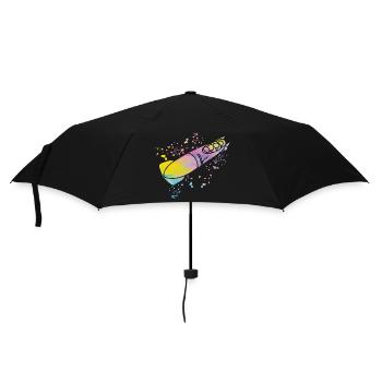 Bob Team Anschieber Bob - Regenschirm (klein) - Schwarz - Vorne