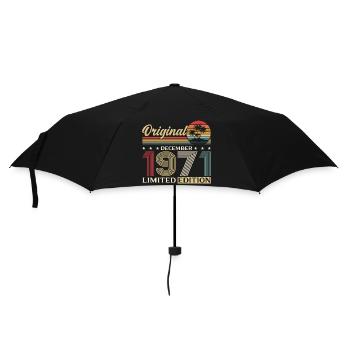 54e anniversaire Original décembre Né en 1971 - Parapluie standard - noir - Devant