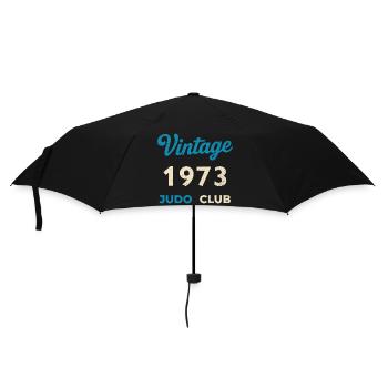 Vintage 1973 Judo Club Retro Birth Year Gift - Umbrella (small) - black - Front
