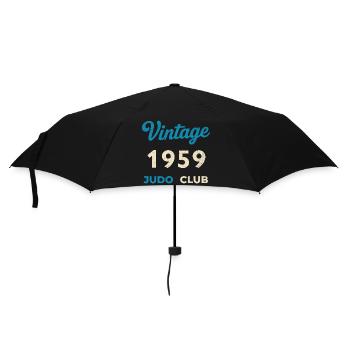 Vintage 1959 Judo Club Retro Birth Year Gift - Umbrella (small) - black - Front