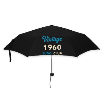 Vintage 1960's Judo Club Retro Birth Year Gift - Umbrella (small) - black - Front