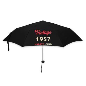 Vintage 1957 – Année de naissance rétro du Karate Club - Parapluie standard - noir - Devant