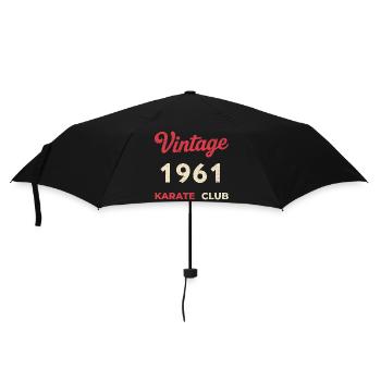 Vintage 1961 – Année de naissance rétro du Karate Club - Parapluie standard - noir - Devant