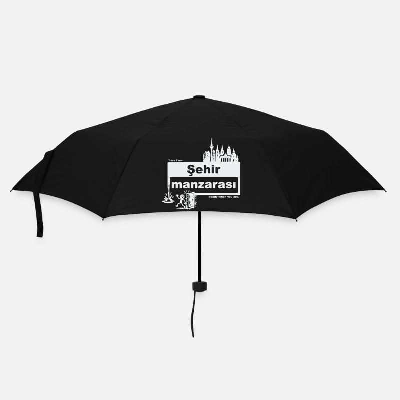 Cityscape - Turkish - ready when you are - Umbrella (small) - black