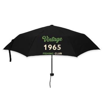 Millésime 1965 – Année de naissance rétro du club de pêche - Parapluie standard - noir - Devant