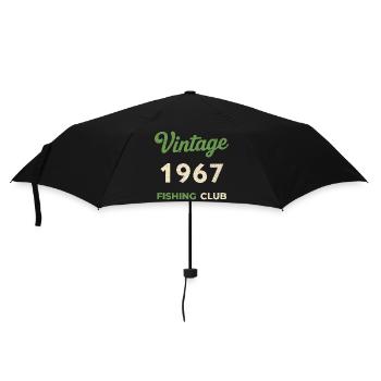 Millésime 1967 – Année de naissance rétro du club de pêche - Parapluie standard - noir - Devant