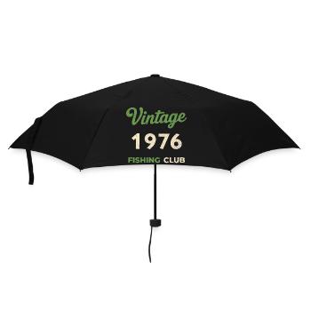 Vintage 1976 – Année de naissance rétro du club de pêche - Parapluie standard - noir - Devant