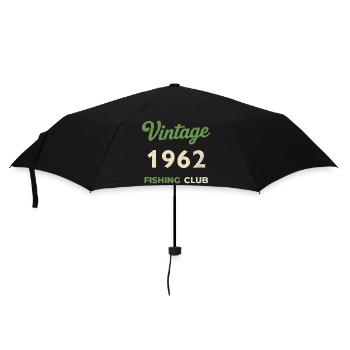 Millésime 1962 – Année de naissance rétro du club de pêche - Parapluie standard - noir - Devant