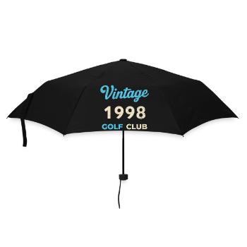 Vintage 1998 Golf Club Retro Geburtsjahr Geschenk - Regenschirm (klein) - Schwarz - Vorne