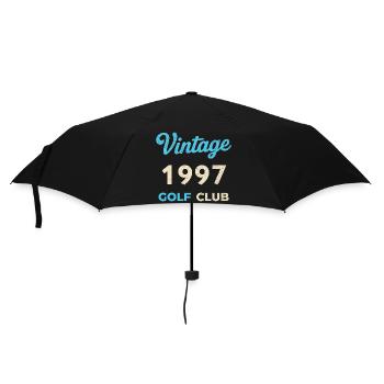 Vintage 1997 Golf Club Retro Geburtsjahr Geschenk - Regenschirm (klein) - Schwarz - Vorne