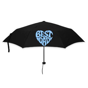 Best Dad Heart Design - Umbrella (small) - black - Front