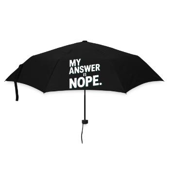 Ma réponse est non, sarcasme drôle, je dis pour - Parapluie standard - noir - Devant