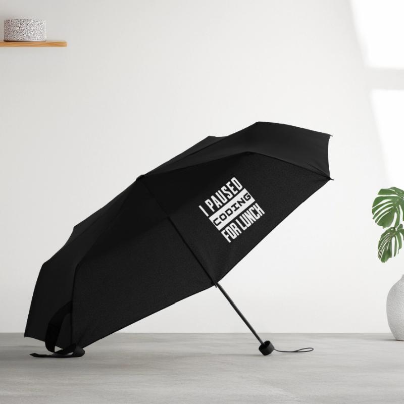 Nerd Coding , I Paused Coding for Lunch Umbrella (small)