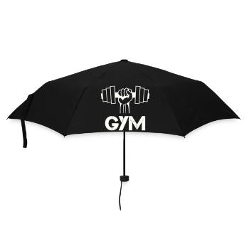 Kraftfaust Gym Symbol - Regenschirm (klein) - Schwarz - Vorne