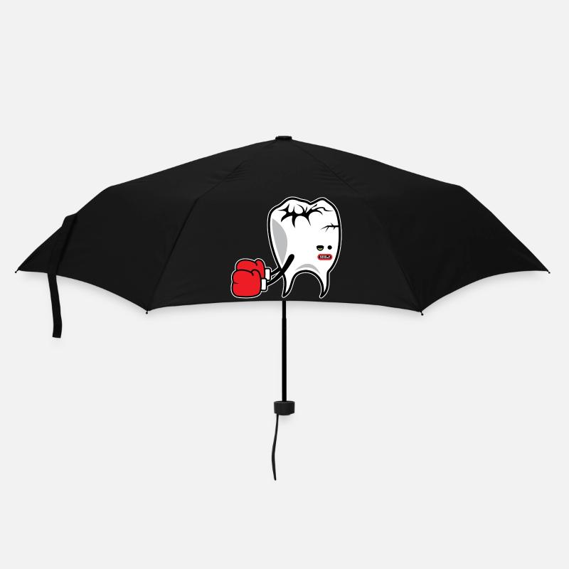 Tooth Boxer K.o. - Regenschirm (klein) - Schwarz