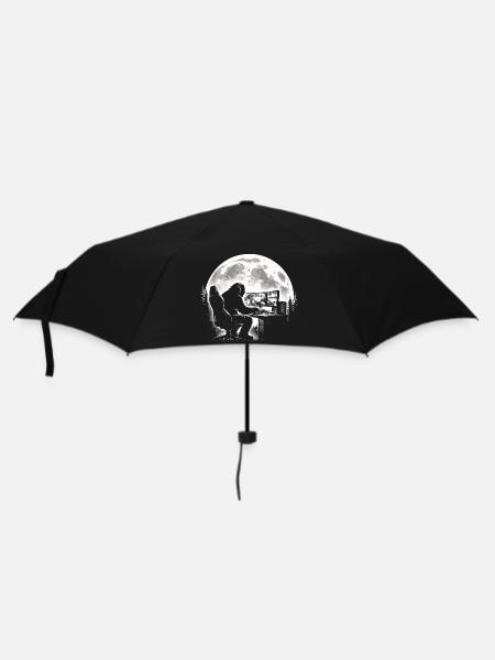 Bigfoot Gamer - Regenschirm (klein) - Schwarz