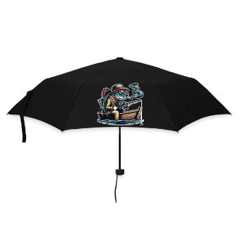 Fishing Norway Funny Fish - Umbrella (small) - black - Front