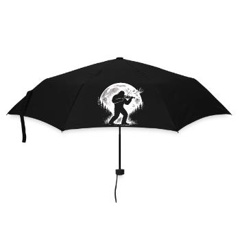 Bigfoot Violin Player - Umbrella (small) - black - Front