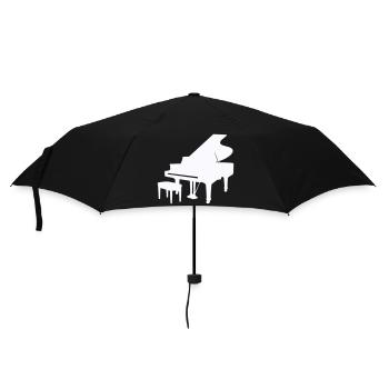 Piano Silhouette Monochrome - Parapluie standard - noir - Devant