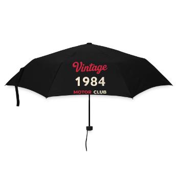 Cadeau vintage de l’année de naissance rétro du Motor Club 1984 - Parapluie standard - noir - Devant