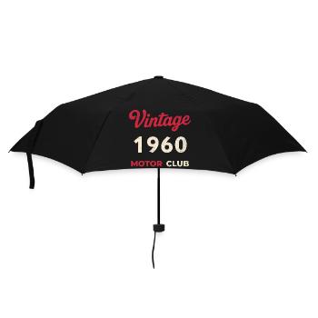 Cadeau vintage de l’année de naissance rétro du Motor Club des années 1960 - Parapluie standard - noir - Devant