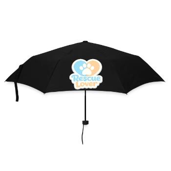 Cœur de Patte de Maître de Sauvetage - Parapluie standard - noir - Devant